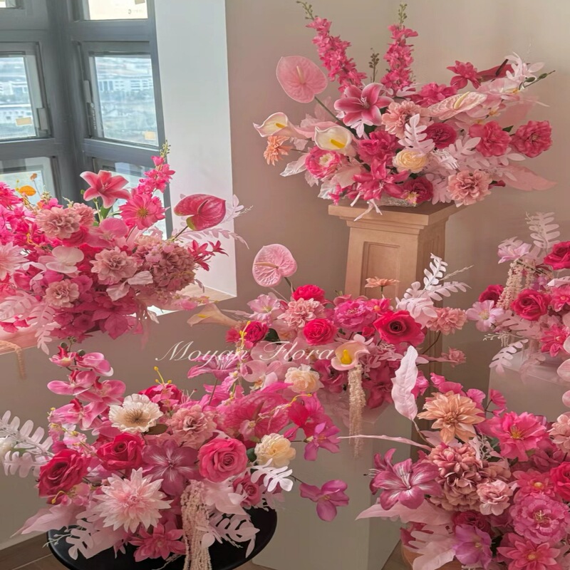 Rose Red Artificial Flower Wedding Hall Wedding Fake Flower Road Flower Material Hydrangea Rose Material Monet Garden Window Rose Red Artificial Flower Wedding Hall Wedding Fake Flower Road Flower Material Hydrangea Rose Material Monet Garden Window