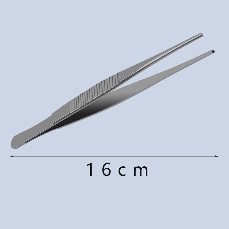 Easy to cut plum medical tissue tweezers horizontal stripe tweezers…