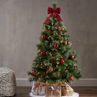Cross-Border Christmas Spruce Christmas Tree with Lights Amazon Christmas Decorations Can Add Light Strings