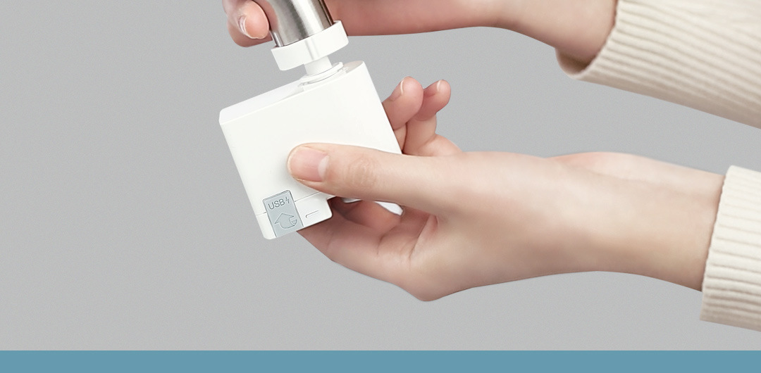 Xiaoda Sensor Water-Saving Device for Kitchen and Bathroom, Smart Charging Aerated Water Valve, Splash-Proof Infrared Faucet