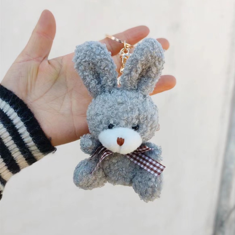 50g Weight Bag Pendant, Keychain Classification 1 Piece Quantity Daily Occasion PP cotton, Plush Material Rabbit, Knot, Bowtie Pattern Unisex Gender Cute Style 1 Piece Rabbit Knot Bowtie Bag Pendant Keychain PP Cotton Plush Unisex Cute Bag Pendant Keychain 5