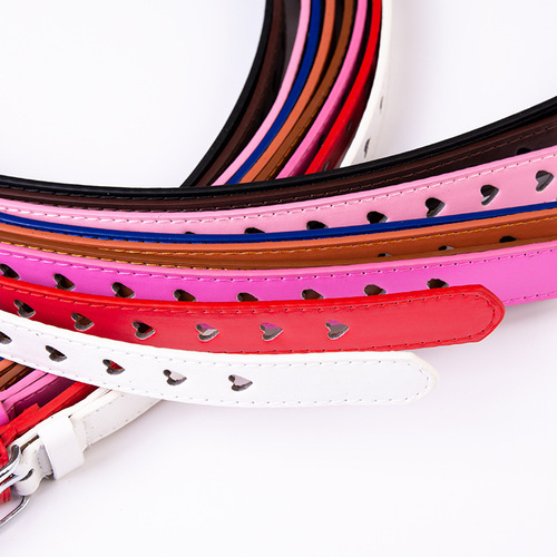 Ladies Belt Needle Fastener Belt Korean Version Heart Hollow Decoration Pants Belt Cross-border Bestselling Dress Narrow Belt