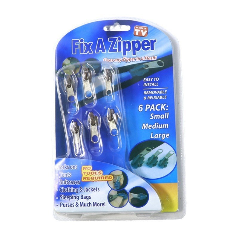 拉鏈頭 6 Pack Fix A Zipper電視購物拉鏈頭