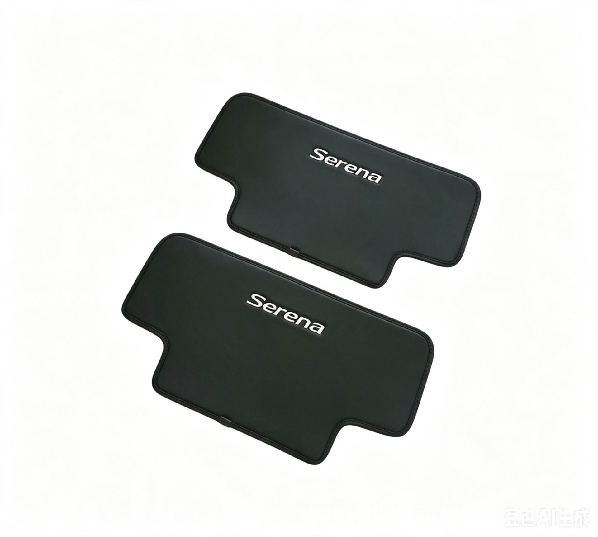 Car rear seat anti-kick pad, seat back protective pad with car logo, interior anti-dirt and wear-resistant protective pad