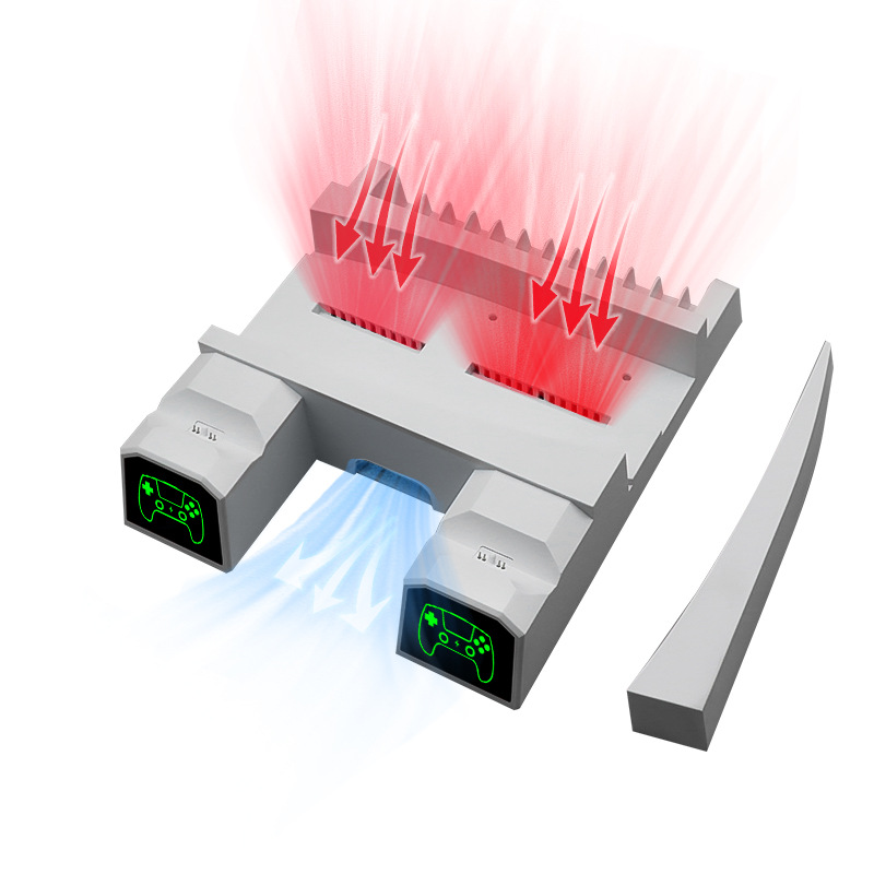 PS5 fan dual charger PS5 two-in-one fan...