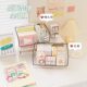 Desktop Storage Box Inclined Mouth Acrylic Transparent Open Fit Basket Stackable Mask Drawer Snack Storage Shelf