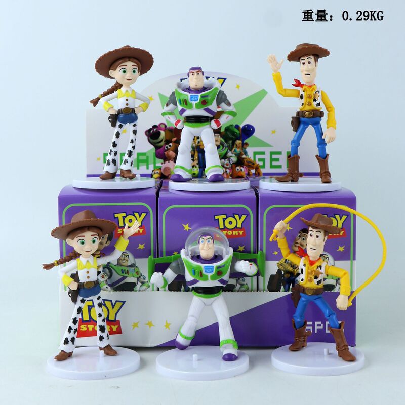 Toy Story 3: Buzz Lightyear with Ejectable Wings, Sheriff Woody Doll, Movable Action Figure, Children's Toy Toy Story 3: Buzz Lightyear with Ejectable Wings, Sheriff Woody Doll, Movable Action Figure, Children's Toy