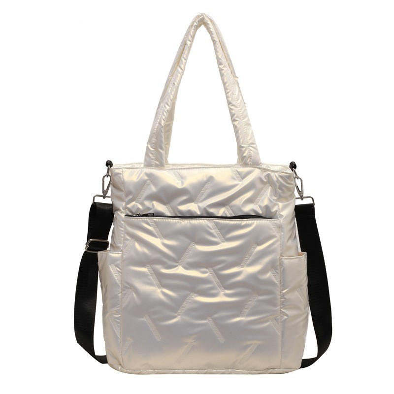 Gran capacidad abajo bolsa para mujeres 2024 nueva bolsa de hombro casual simple versátil bolsa de viaje bolsa de mensajero portátil