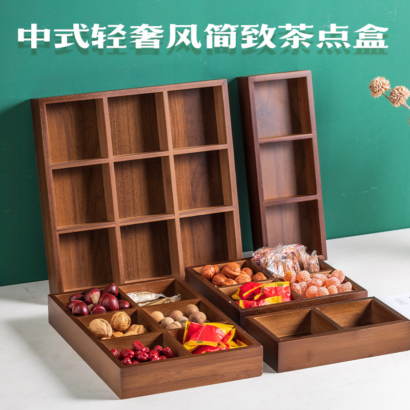 New Type of Tea-Making Tray Around the Stove, Four-Six-Nine-Square Grids Fruit Snack Display, Fruit Plate, Snack Plate, Bamboo Wooden Dried Fruit Plate New Type of Tea-Making Tray Around the Stove, Four-Six-Nine-Square Grids Fruit Snack Display, Fruit Plate, Snack Plate, Bamboo Wooden Dried Fruit Plate