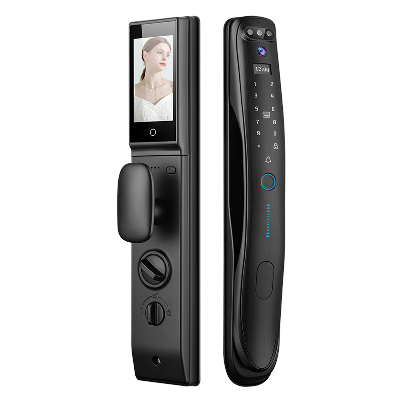 3D人脸识别锁入户防盗门密码锁指纹涂鸦猫眼远程全自动智能锁厂家