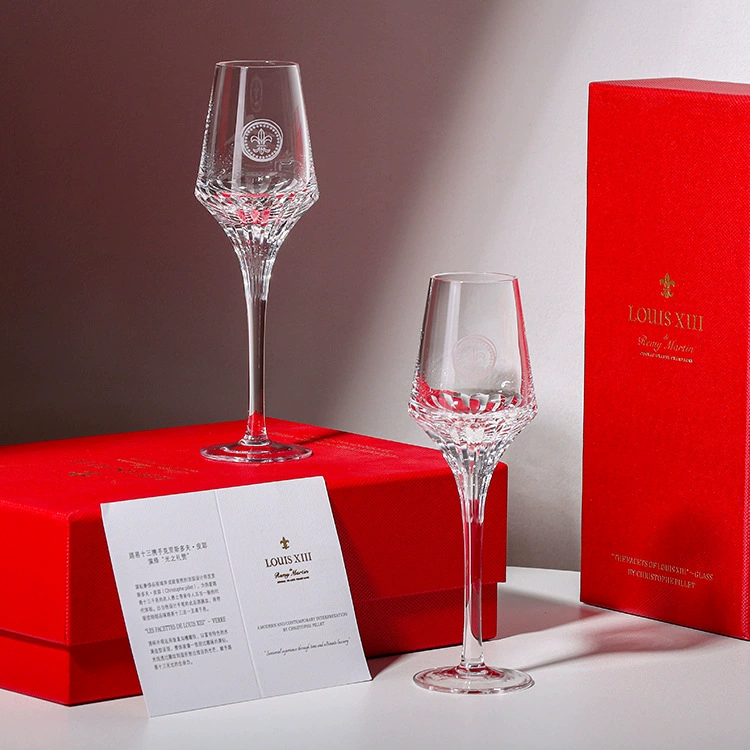 Коньяк, Louis XIII, одинаковый стиль бокал для вина, кристаллическая высокая упаковка подарка виски, ароматическая чашка, кристальная чашка