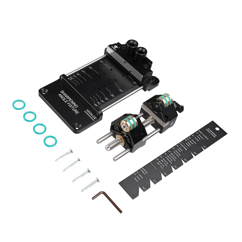 Набор из трех предметов для заточки по фиксированному углу для деревообработки Hongdai, ручное долото, фиксированный угол, позиционер ножа для плотника, строгального станка HD-34