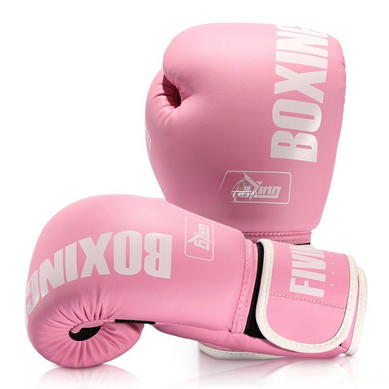 Fiving Professional Women's Boxer Adult Sanda Fighting Morandi Color Boxing Gloves Training Hands