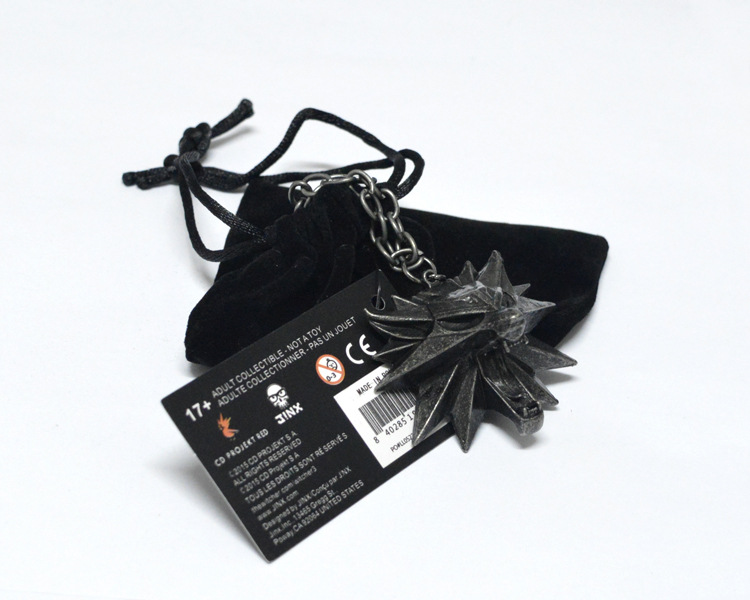 Nuevo el witcher 3 asistente medalla original Lobo cabeza COLLAR COLGANTE al por mayor