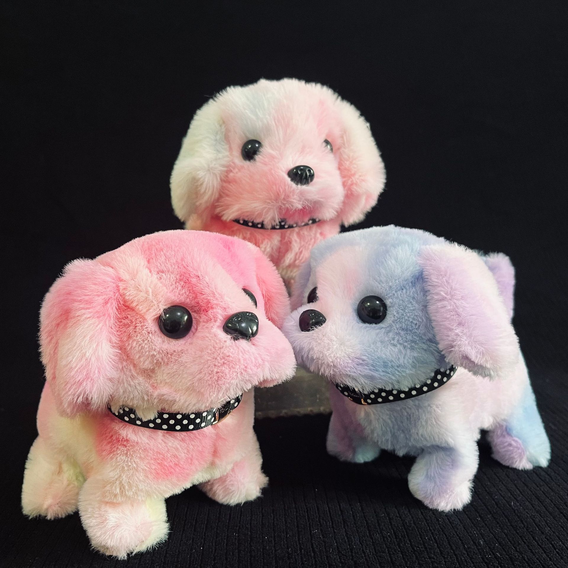 Colorful Plush Dog, Electric Dog, Colorful Golden Retriever, Electronic Dog, Electronic Pet, Realistic Robot Dog, Plush Toy Dog