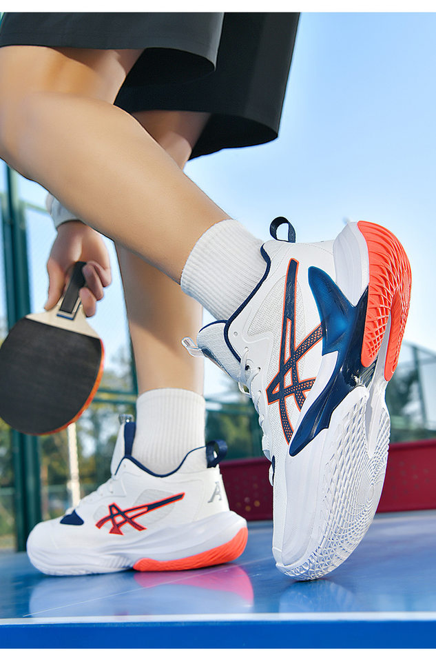 Giày tennis thể thao unisex cổ thấp, mũi tròn, đế bằng, thân lưới thoáng khí, kiểu mới — X19 màu xanh lá cây, X19 màu đen, X19 trắng xanh chi tiết 17