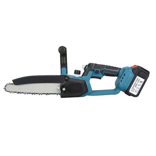 New 8-inch lithium battery electric chain saw rechargeable home garden pruning outdoor logging mini chainsaw