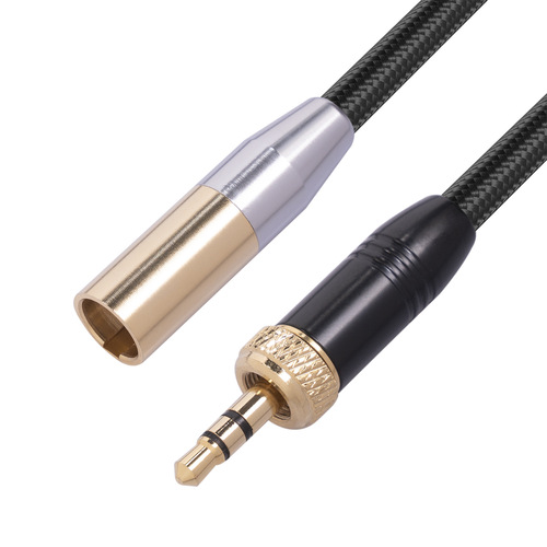 适用于摄像机内螺纹3.5mm公转MINI XLR 3pin 迷你卡农公麦克风线