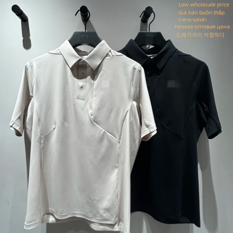 Hh Same Style Summer Outdoor Business Polo Shirt Golf Quick-Drying Lapel Fashion Casual Ice Silk Couple Short Sleeves