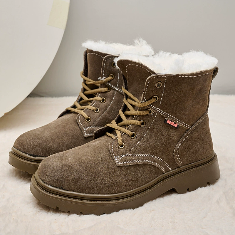 Winter keep warm boots for leisure, 2024 years, mid-length