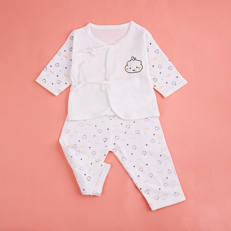 Amazon Baby Jumpsuit for Spring and Autumn, Newborn Unisex Monk-Style Romper, Pure Cotton Comfortable