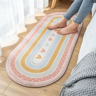 Bedside Blanket Simple Room Thickened Blanket Foot Mat Living Room Coffee Table Mat Bedside Mat Bedside Floor Mat Carpet Bedroom Girl's Dirty Resistance