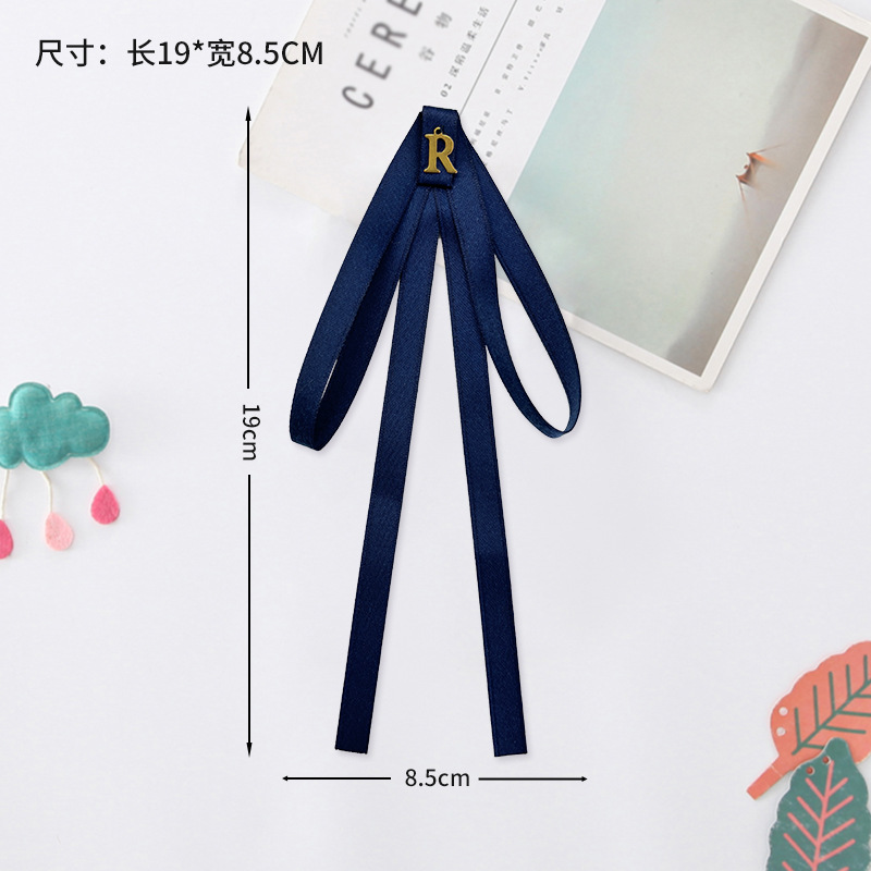 Pajarita para niños nuevo estilo niña estilo universitario flor de cuello color sólido mango largo jk uniforme de mujer cuello flor traje escolar tailandés accesorios