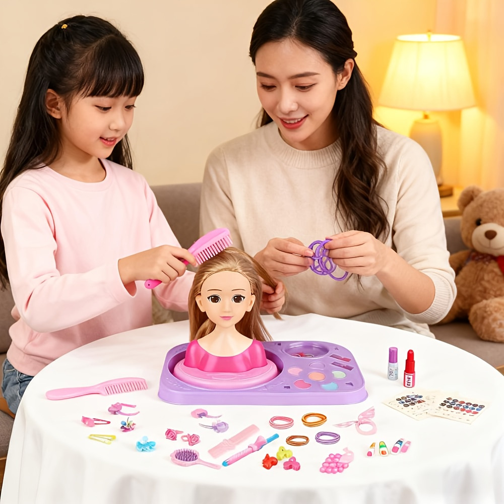 Fábrica de suministro de maquillaje para niños en casa maquillaje juguetes de peluquería para niñas vestido modelado muñeca set juguetes