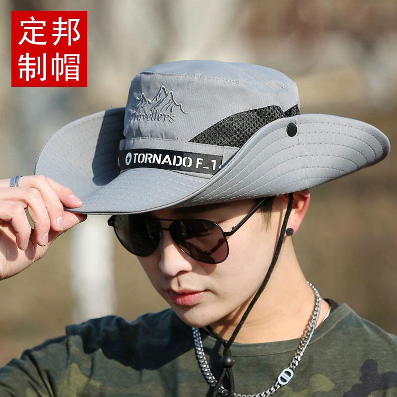 Hat new men's top hat outdoor mountaineering sun protection hat British gentleman hat western cowboy hat wholesale