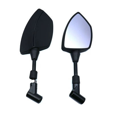 Motorcycle Modification Accessories Universal Tomahawk Style Rearview Mirror Small Knife Mt Electric Vehicle Rearview Mirror Reflector (Motorcycle rearview mirror) - black