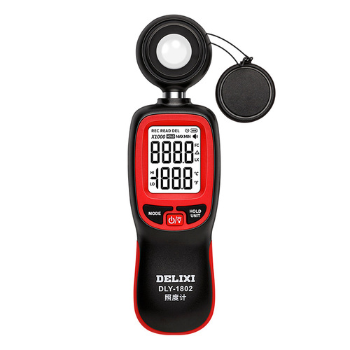 Delixi digital illuminance meter convenient all-in-one brightness meter light temperature illuminance meter light meter wholesale