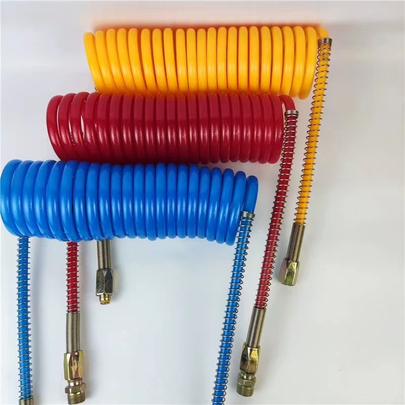 门型挂车管外贸挂车管卡车半挂车螺旋气动软管尼龙螺旋管弹簧管