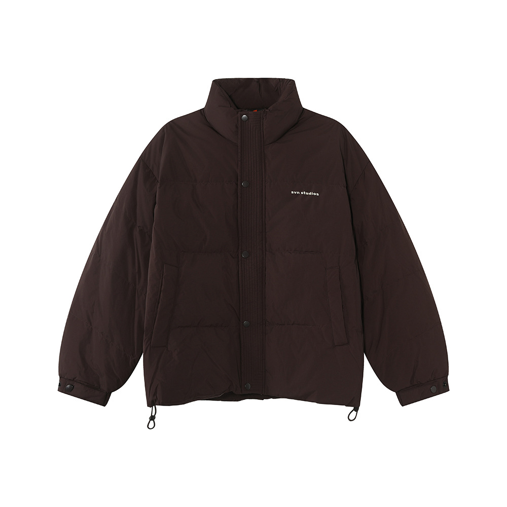 MTLCLOTHES Hombres| 90% blanco de goma collar corto de color sólido grueso chaqueta cálida chaqueta de plumón casual moda