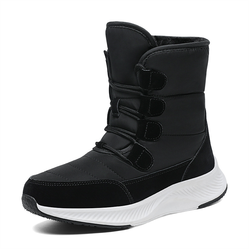 Botas de algodón de invierno para mujeres al aire libre más vello grueso calentamiento botas de nieve de comercio exterior zapatos de mujer de tamaño grande image 37