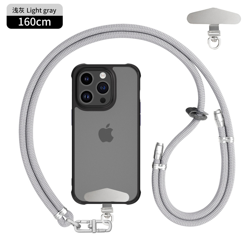 8mmクロスボディ、バックホルターネック携帯電話ストラップ、調節可能なハイエンドメタルバックルスペーサー、屋外紛失防止カメラストラップ|undefined