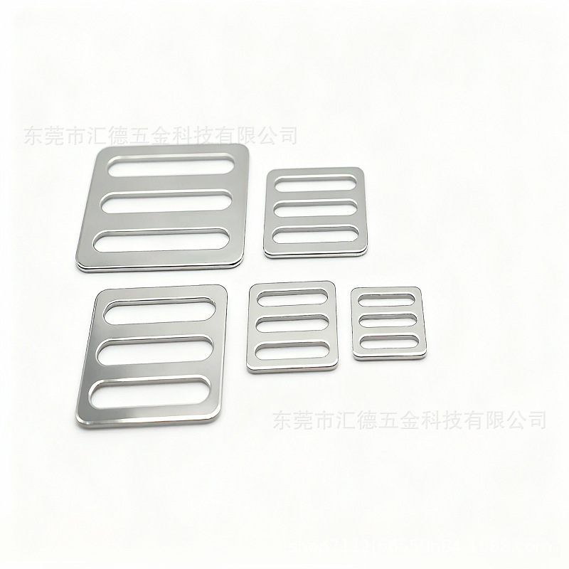 Bag Accessories with Strong Tension 2.0 Thick Stainless Steel Metal Mesh Buckle Luggage Webbing Hardware Accessories Special-Shaped Hanging Buckle