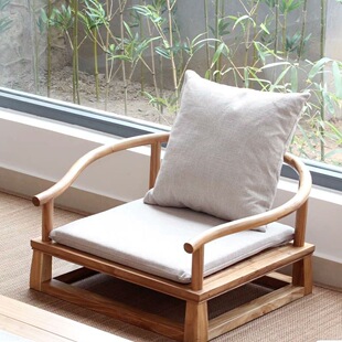 Meditation Chair Meditation Solid Wood New Chinese Style Circle Chair Zen Chair White Billet Chair Chair Chair Master Chair Tea Chair Antique Style