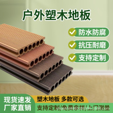 户外塑木地板公园庭院防腐木板室外复合地板二代共挤木塑厂家直销