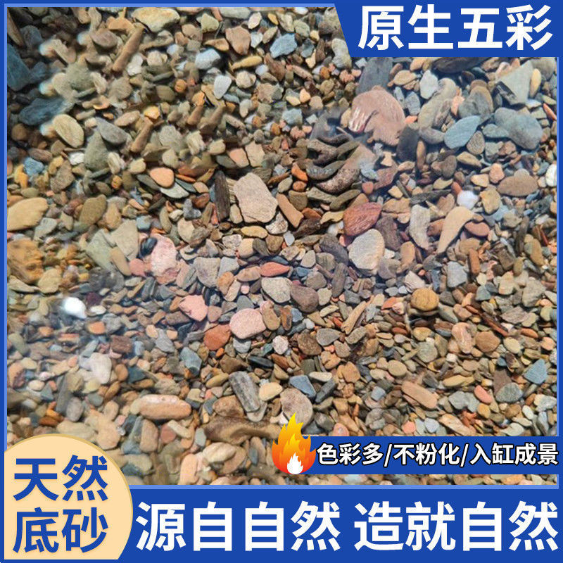纯天然溪流石鱼缸底砂川藏沙溪流沙铺底石乌龟缸溪流缸造景石头|undefined