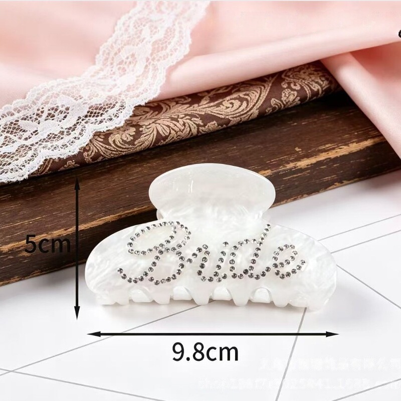Acetate Imitation Hair Clip with Multiple Colorful Rhinestones, Double-Sided Rhinestone Bridal Hairpin, Shark Clip, High-End Cross-Border Style Acetate Imitation Hair Clip with Multiple Colorful Rhinestones, Double-Sided Rhinestone Bridal Hairpin, Shark Clip, High-End Cross-Border Style