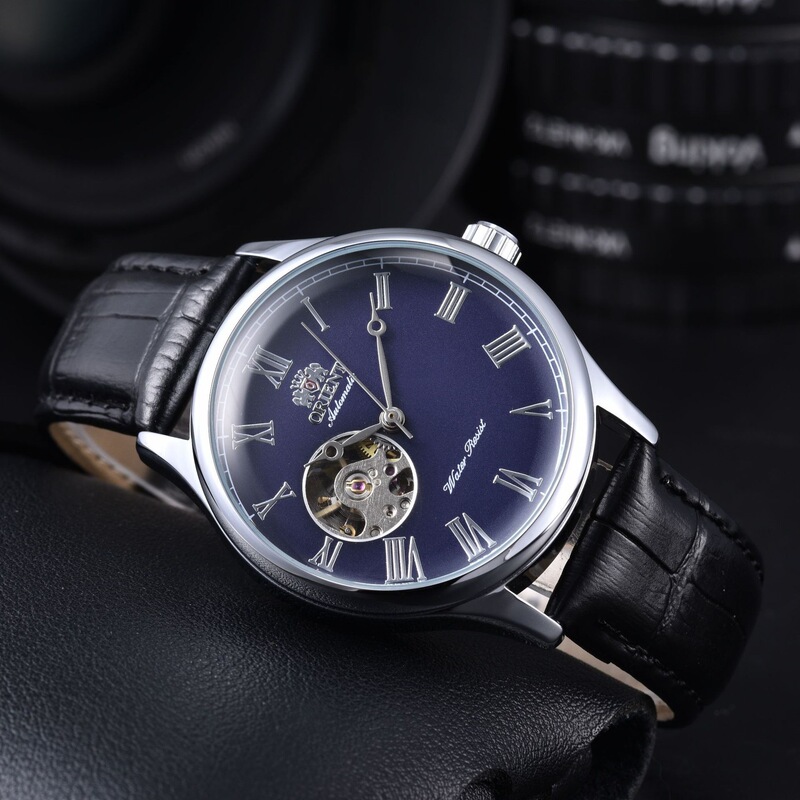 2025 hot-selling high-quality product for foreign trade: men's fully automatic mechanical double lion watch, direct shipment from the manufacturer, one-piece drop shipping available