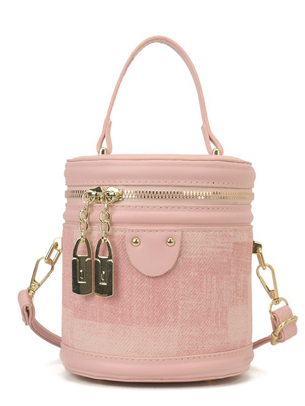 Bolsa de cilindro coreana de diseño popular de nicho 2026 nueva moda simple de hombro portátil bolso de cubo