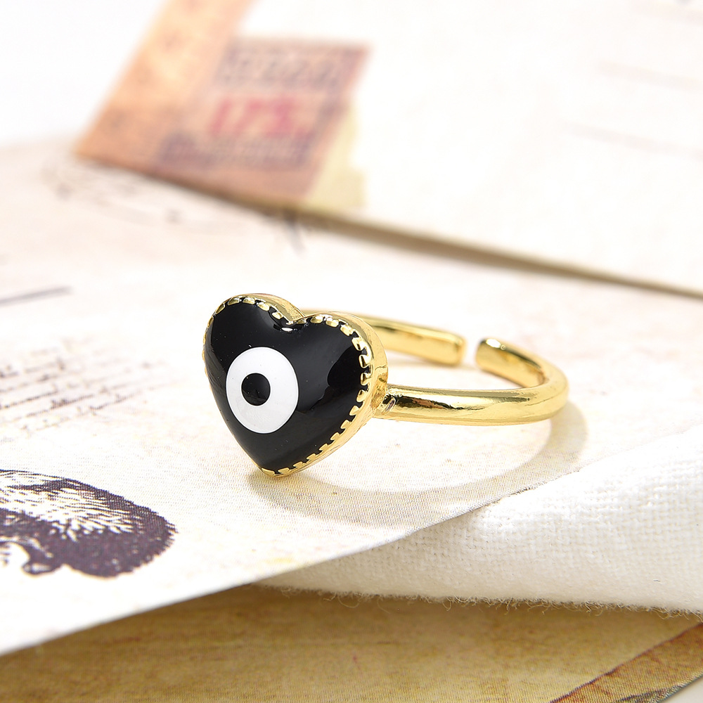 Simple Style Copper Heart Shape Plating Women'S Rings display picture 3