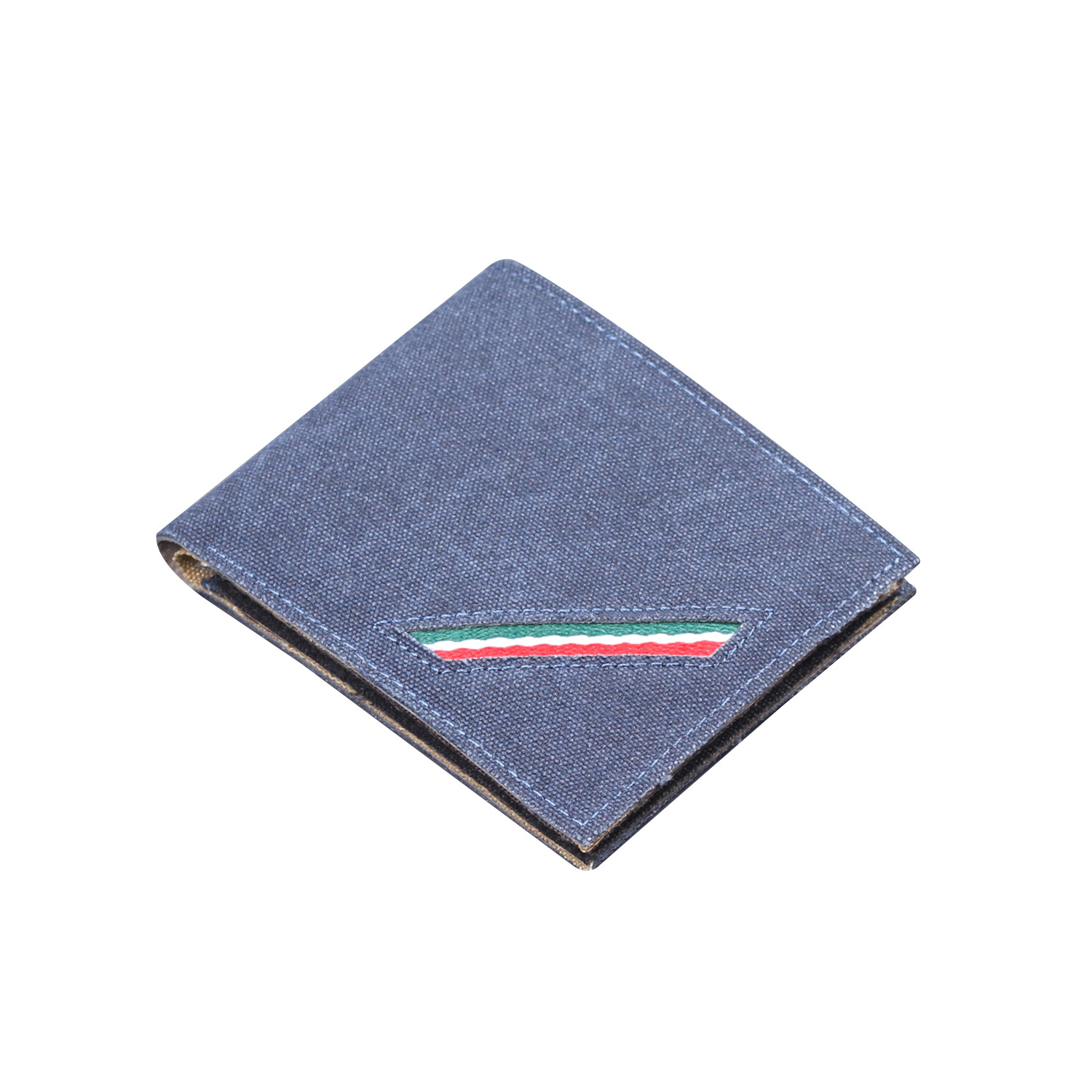 Cartera de lona corta, bolsa de tarjetas para hombres, cartera de hombres, cartera de jeans para hombres, bolsas de dólares al por mayor.