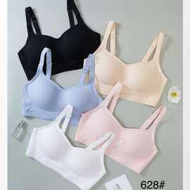 无痕628#简约一体杯内衣L-4XL固定薄C杯柔软舒适无钢圈尾货文胸批