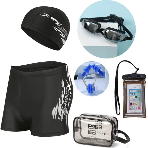 Swimming Trunks Men's Suit Shorts Wholesale Professional Quick-drying Men's Boxer Shorts Swimwear Swimwear Swimwear Men's Suit