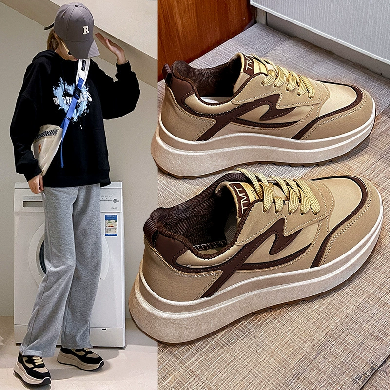 Обувь для пап на толстой подошве для женщин, новая летняя дышащая ulzzang в Корейском стиле, износостойкая удобная обувь в стиле ретро для женщин, мода 2022 года