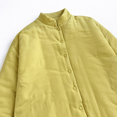 Printless Japanese-style fine double-layer gauze cotton pajamas long cardigan robe cotton clothing autumn and winter nightgown nightgown nightgown cotton clothing