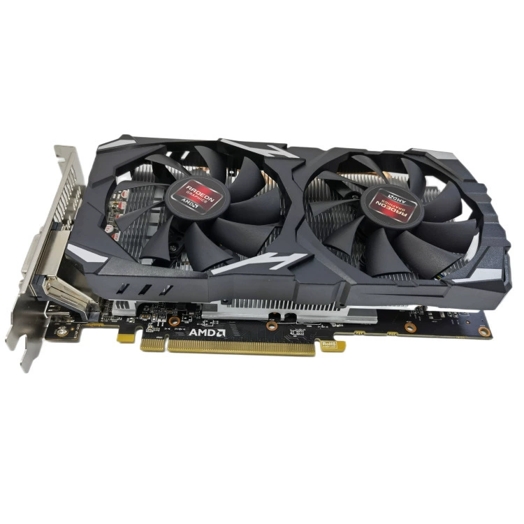 Графическая карта RX580 8ГБ GDDR5, 256‑бит, DVI+HDMI+3×DP, питание 6‑пин (RX580)