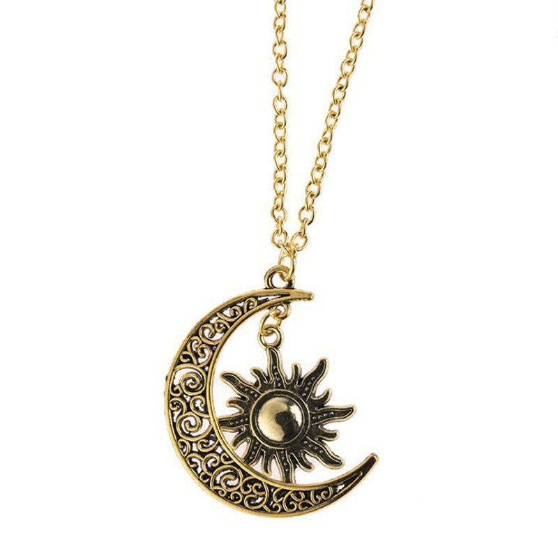 Rétro Lune Alliage Placage Unisexe Pendentif display picture 5